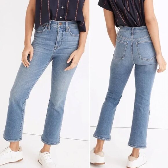 Madewell Cali Demi-Boot Cropped Jeans - Picture 1 of 7